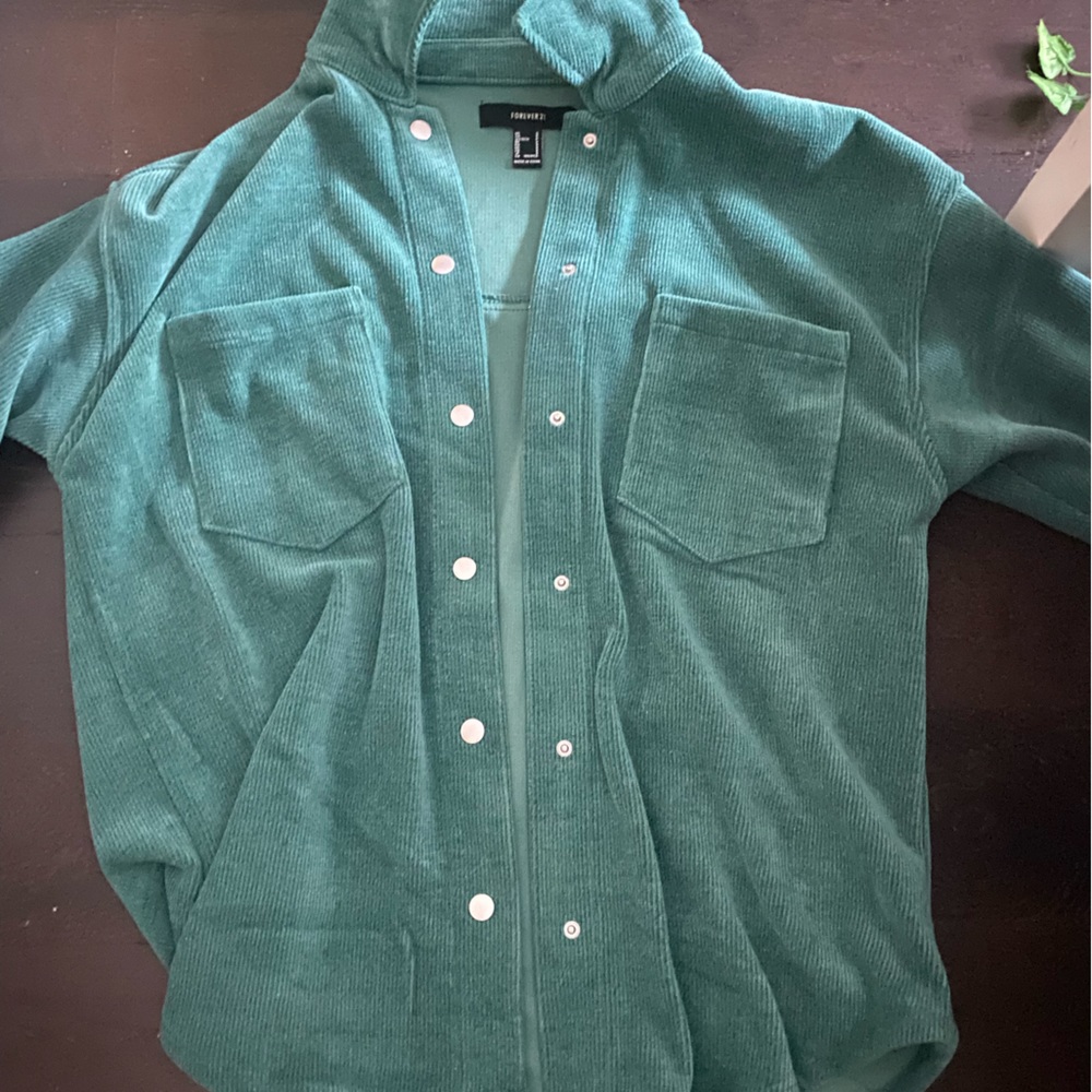 forever 21 cute green jacket